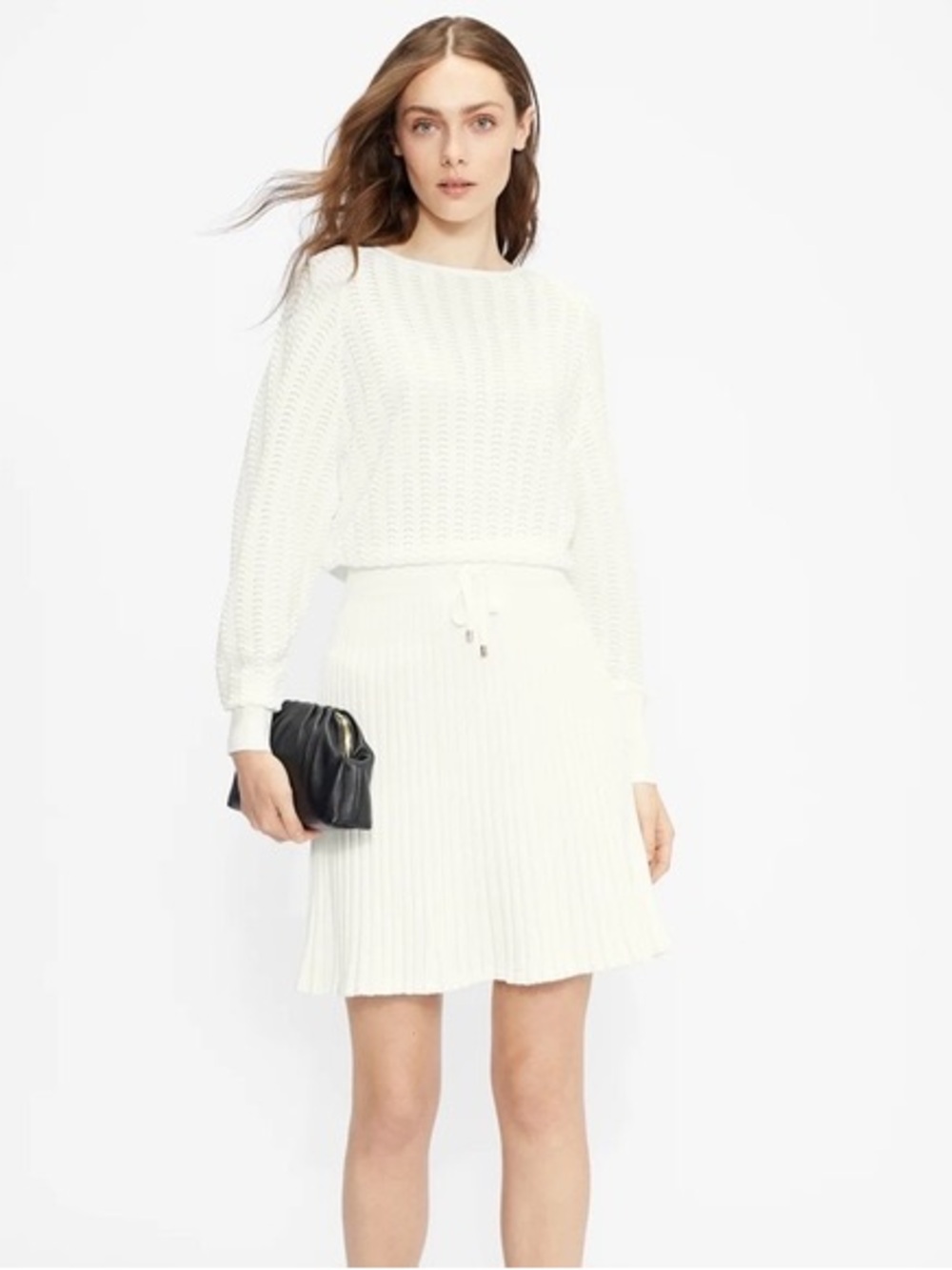Ted Baker London Briyele Pointelle Knit Dress Ivory NWT Size 2/US4